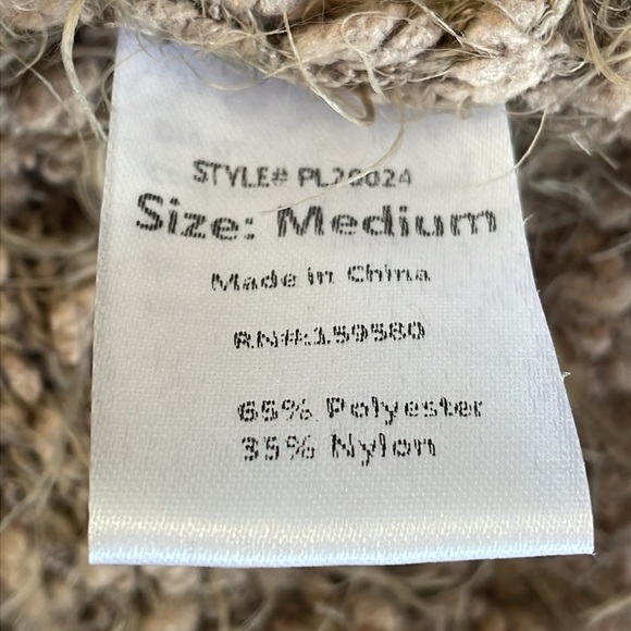 Pink Lily Open Front Eyelash Cardigan - Picture 6 of 6